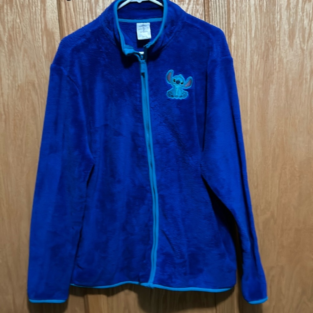 stitch Fleece Jacket from Disney. Women’s XXL. Royal Blue.